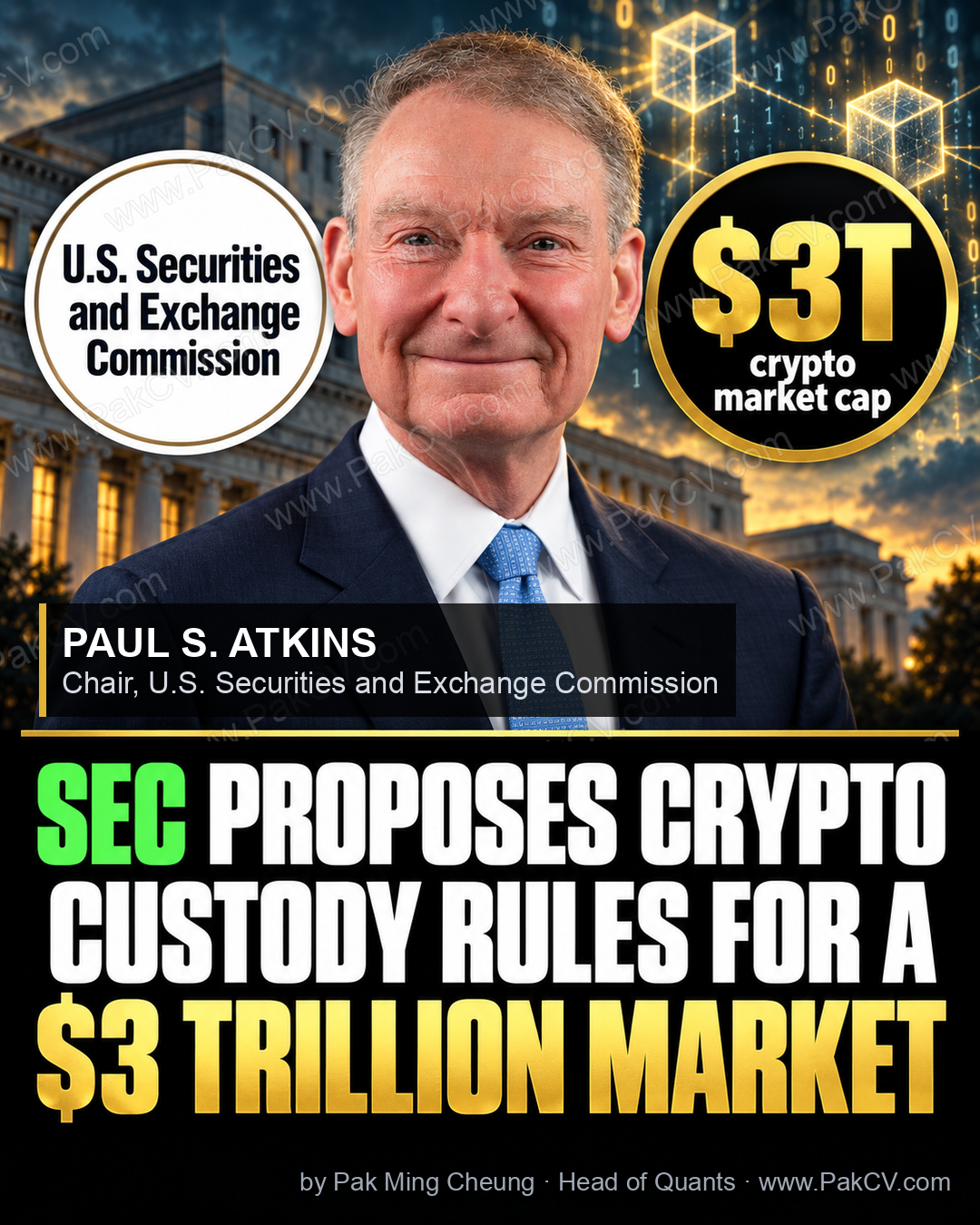 SEC proposes crypto custody rules for a $3 trillion market.